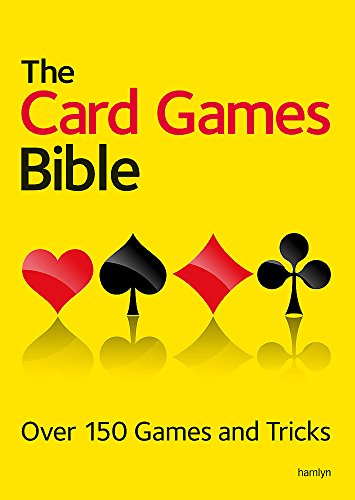 Yellow book cover with card suits and title "The Card Games Bible".