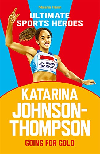 Book cover featuring athlete Katarina Johnson-Thompson in action, red and blue background.