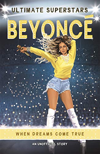 Book cover featuring Beyoncé in a yellow sweater, denim shorts, and boots.