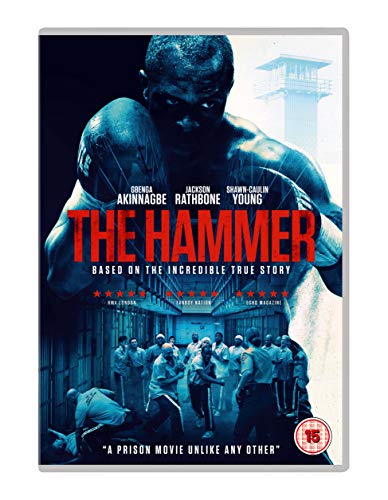 DVD cover for "The Hammer" featuring a muscular man and a prison yard scene.