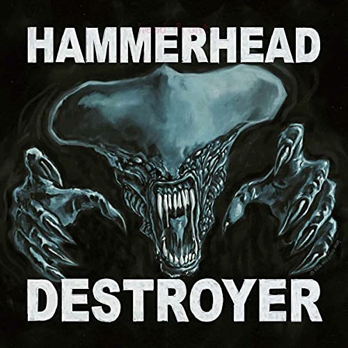 Vinyl album cover for Hammerhead’s “Destroyer” featuring a monstrous creature.