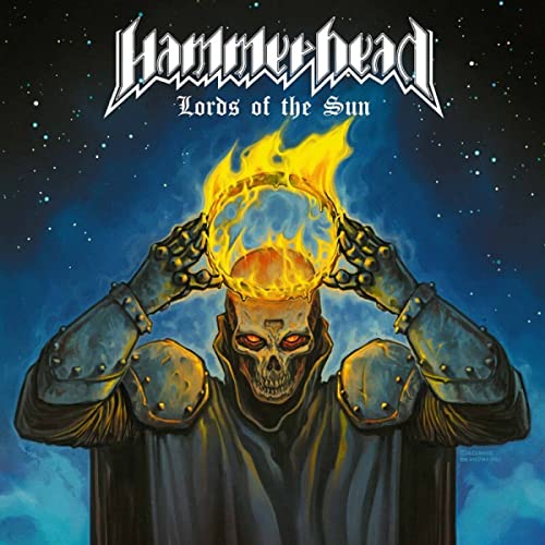 CD cover art: skeletal figure in armor holding a flaming halo.