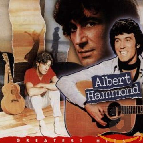 CD cover for Albert Hammond’s “Greatest Hits” featuring the artist with guitars.