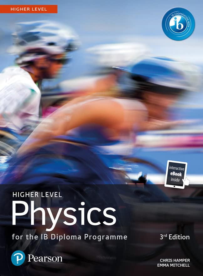Textbook cover: "Physics for the IB Diploma," with a snowboarder image.