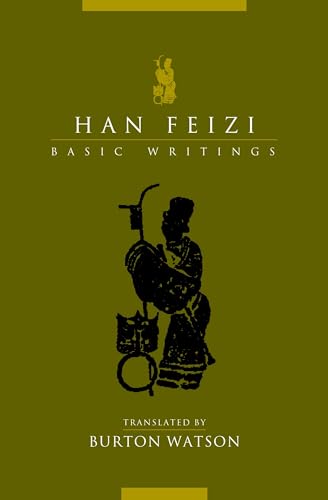 Book cover: "Han Feizi: Basic Writings" with ancient Chinese figure illustration.