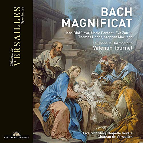 "CD cover featuring a Renaissance painting of the Nativity scene with text overlay."