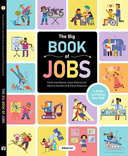 Book cover depicting diverse people engaged in various occupations.