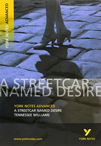 Book cover for “A Streetcar Named Desire” study guide, showing feet and shadows.