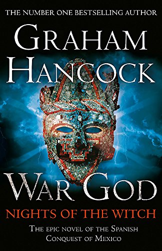 Book cover featuring a turquoise and red mosaic mask against a stormy sky.