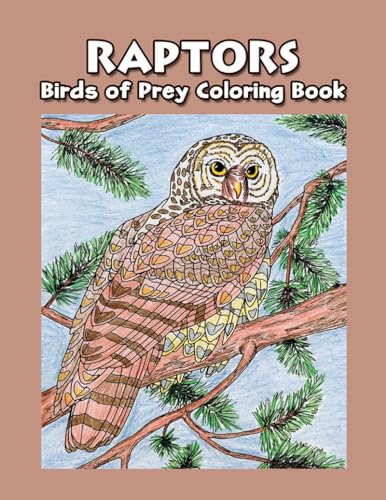 Coloring book cover featuring an owl perched on a branch.
