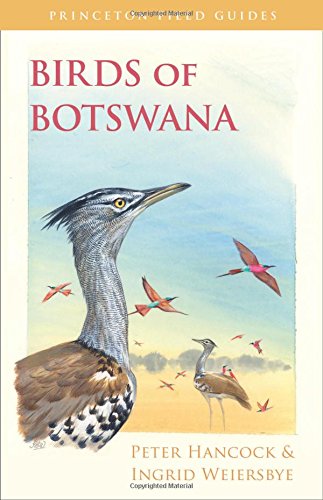 Book cover: “Birds of Botswana” featuring a painted secretary bird.