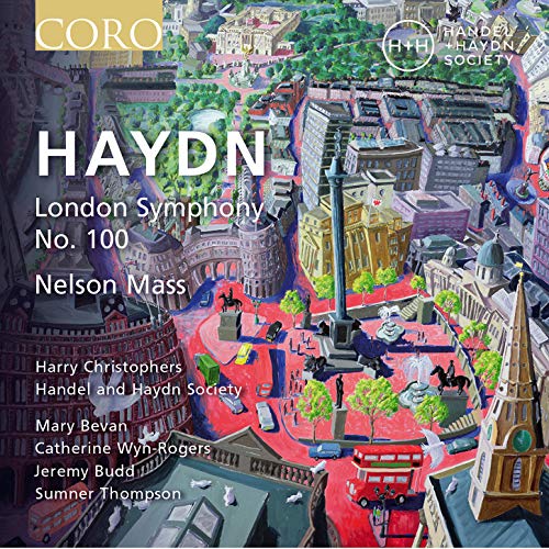 CD cover for Handel’s London Symphony No. 100 and Nelson Mass.