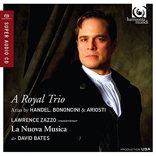 CD cover featuring a portrait of countertenor Lawrence Zazzo.