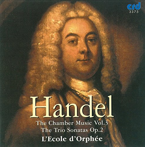CD cover featuring a portrait of composer George Frideric Handel.