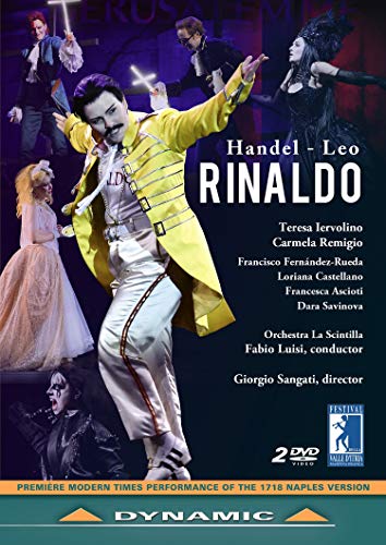 DVD cover featuring a man in a yellow coat dancing, surrounded by opera performers.