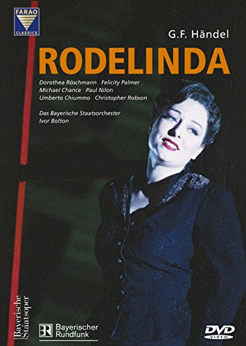 DVD cover for Handel’s *Rodelinda* opera, featuring Dorothea Röschmann.