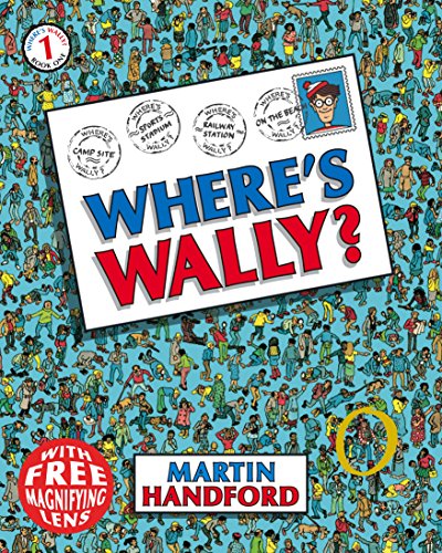 Where's Wally?" mini book cover with a crowd and Wally peeking out.