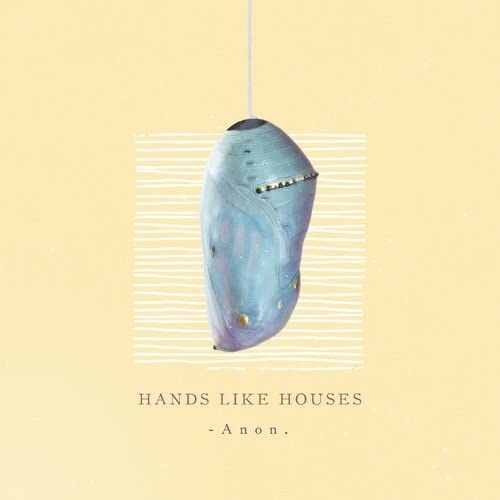 Album cover for Hands Like Houses' "Anon." featuring a blue cocoon image.
