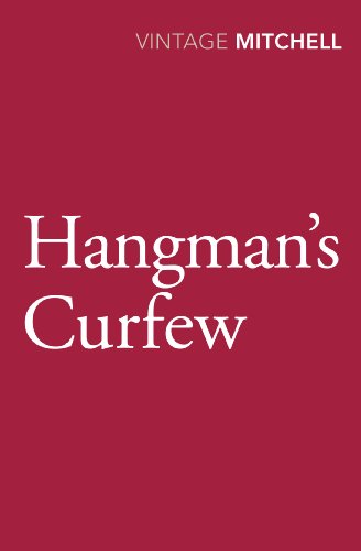 Red book cover with white text reading "Hangman's Curfew" and "Vintage Mitchell".