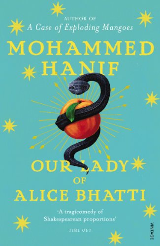 Book cover: teal background with a snake coiled around a peach.