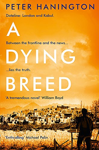 Book cover: "A Dying Breed" with a cityscape and figure in silhouette.
