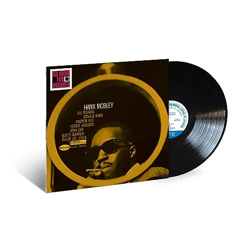 Hank Mobley’s “No Room For Squares” vinyl record with portrait cover.
