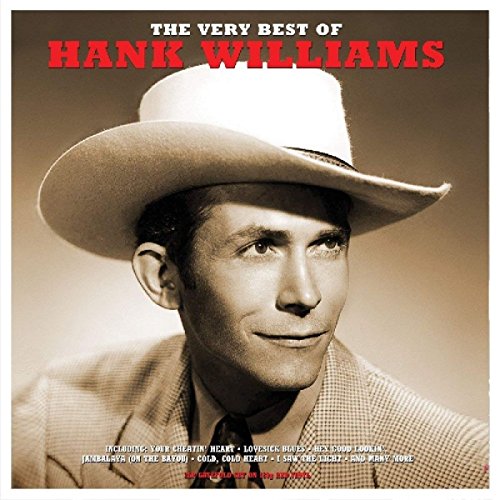 Hank Williams album cover featuring a sepia-toned portrait of the singer.