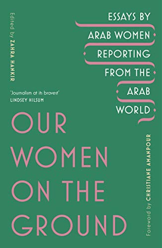Book cover with pink and white text: “Our Women on the Ground.”