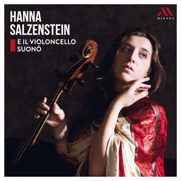 Woman with cello, album cover for Hanna Salzenstein’s “E Il Violoncello Suonò.”