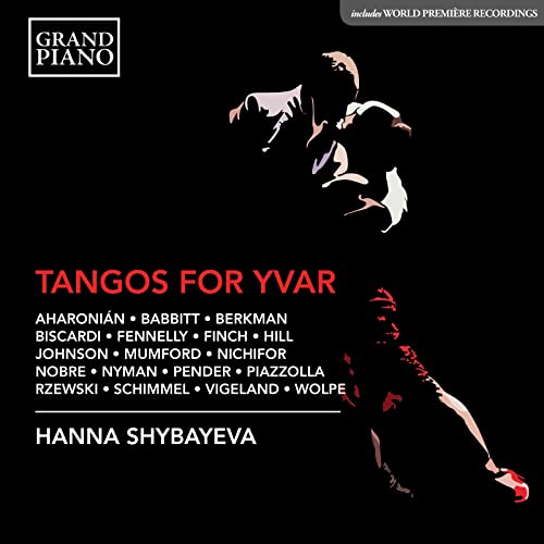 CD cover: black background with silhouetted tango dancers and red text.