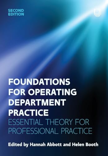 Blue book cover with white text: "Foundations for Operating Department Practice.