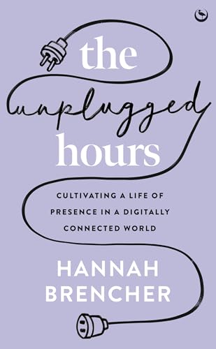 Book cover with title "The Unplugged Hours" and a sketched power cord.