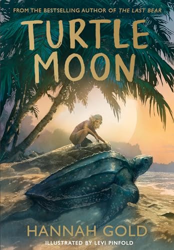 Book cover: a girl sits on a giant turtle under a moon.