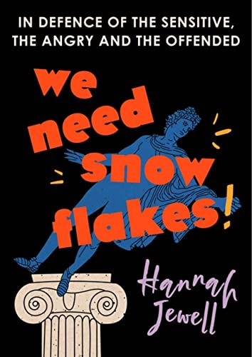 Book cover: "We Need Snowflakes" with a blue figure and red text.
