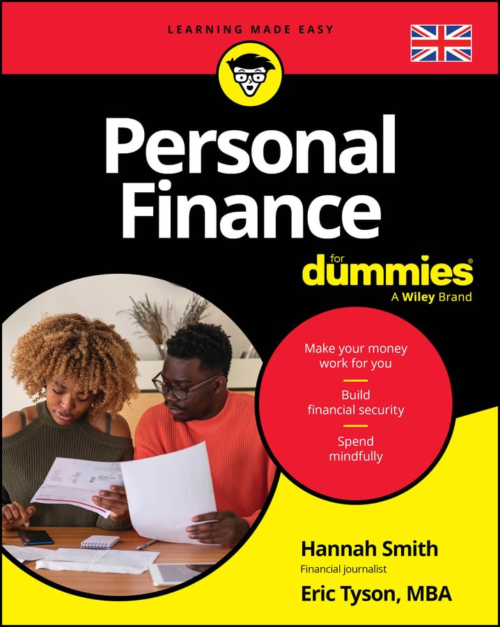 Book cover for Personal Finance For Dummies UK Edition showing a couple reviewing documents.