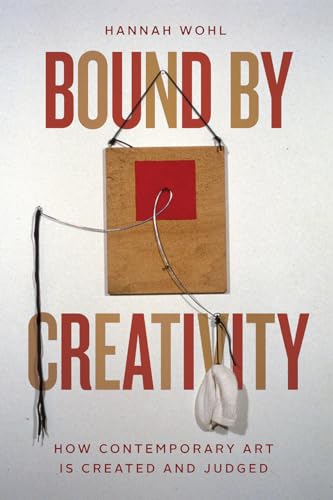 Book cover with abstract art—a suspended panel stitched with thread.