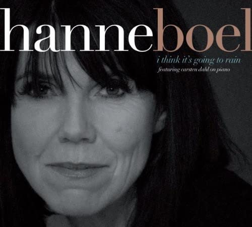 Black and white close-up portrait of Hanne Boel on her album cover.