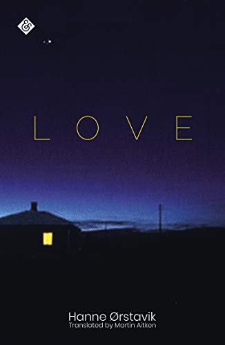 Book cover with the word "LOVE" against a dark, starry night sky.