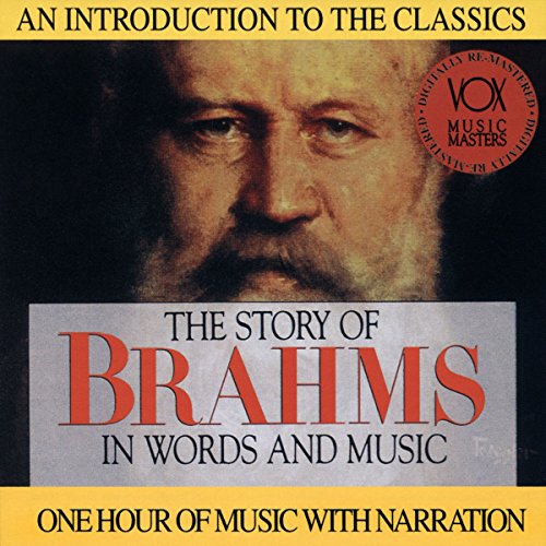 CD cover featuring a portrait of composer Johannes Brahms.