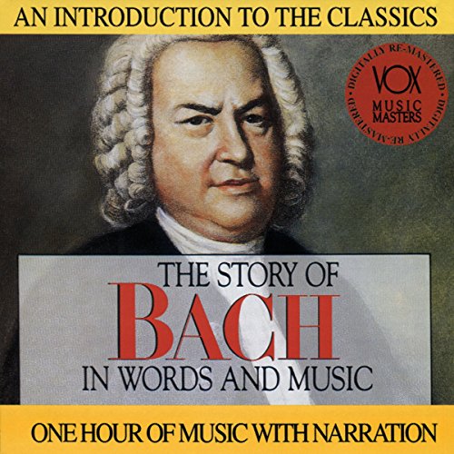 CD cover featuring a portrait of Johann Sebastian Bach and text details.