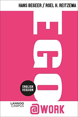 Book cover: pink background, white "EGO" text, and "aWORK" logo.