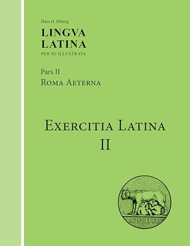 Light green book cover titled Exercitia Latina II with a Capitoline Wolf emblem.