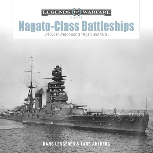 Black and white photo of the Japanese battleship Nagato at sea.