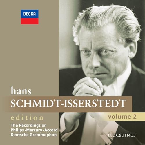 CD cover featuring portrait of conductor Hans Schmidt-Isserstedt.