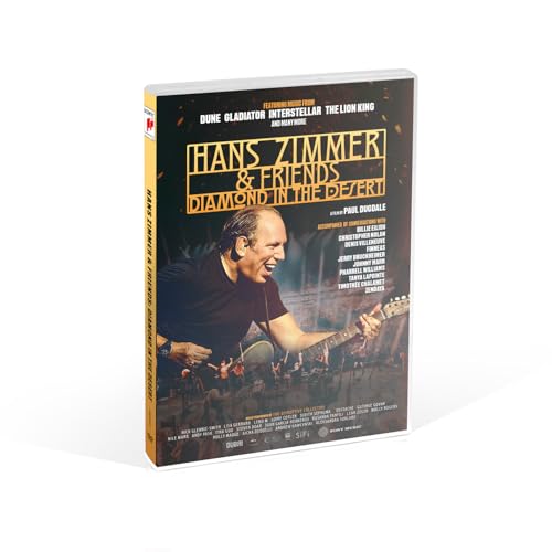 DVD cover for “Hans Zimmer Live - Diamond In The Desert” concert.