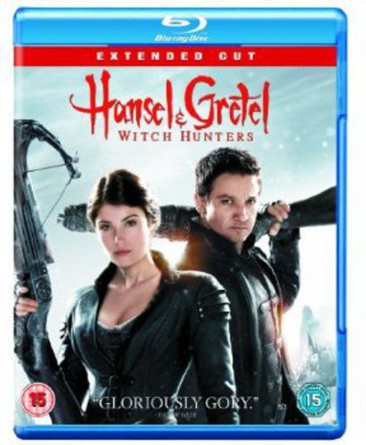 Blu-ray cover for "Hansel & Gretel: Witch Hunters" featuring two armed figures.
