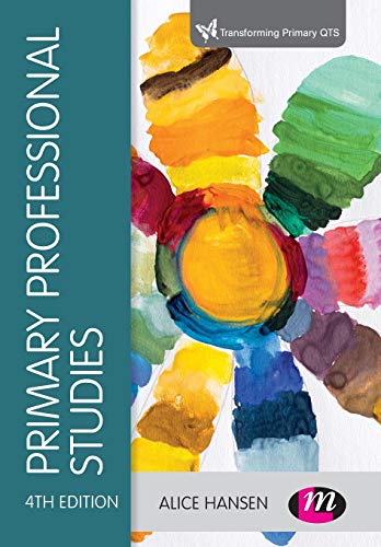 Book cover: “Primary Professional Studies” with watercolor flower illustration.