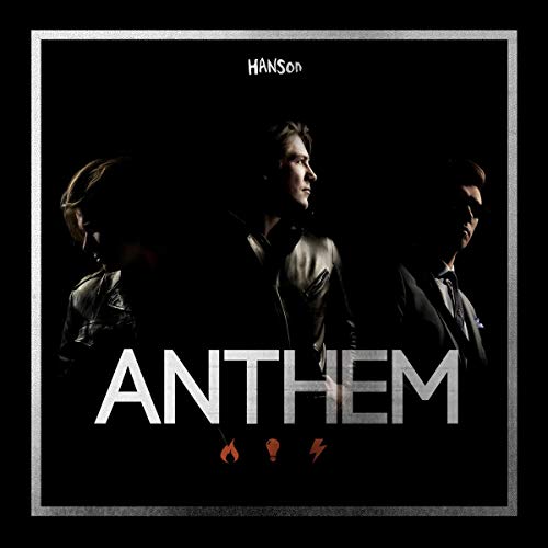 The three members of Hanson are silhouetted against a black background with white text.