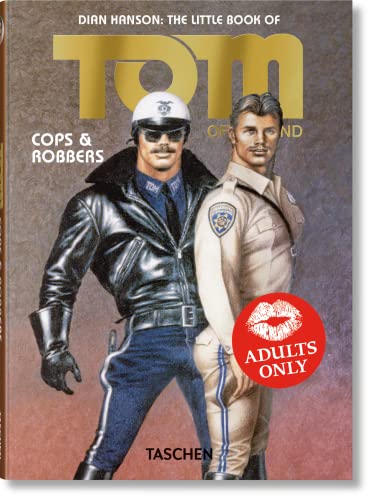 Book cover depicting two muscular men in police uniforms, with a red “Adults Only” sticker.