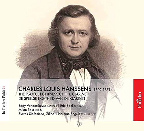 CD cover featuring a portrait of composer Charles Louis Hanssens.